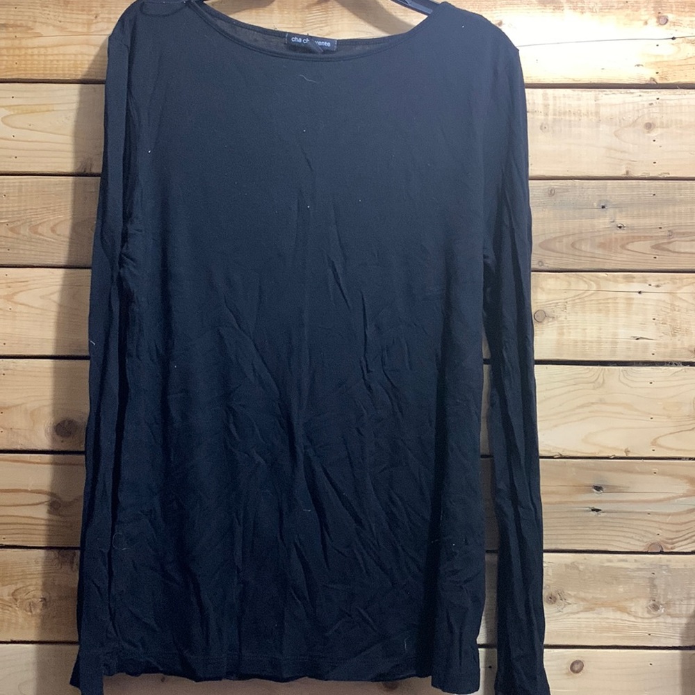 black long sleeve shirt